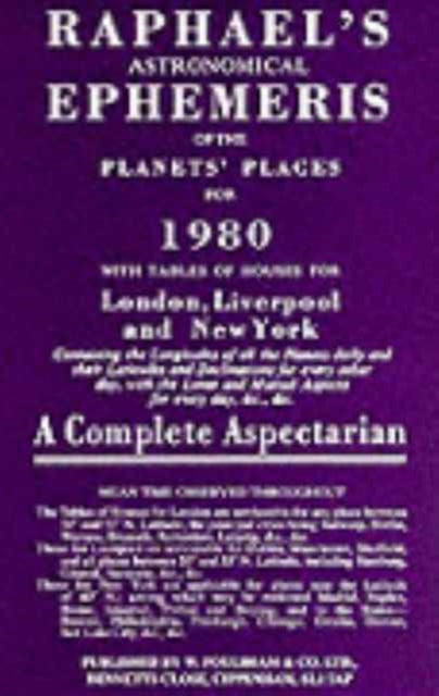 Book cover of: Raphael's Astronomical Ephemeris. By: Edwin Raphael