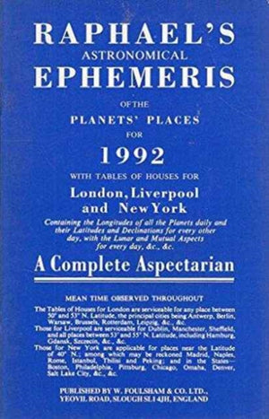 Raphael's Astronomical Ephemeris of the Planets' Places