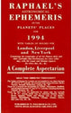 Book cover of: Raphael's Astronomical Ephemeris of the Planets' Places. By: Foulsham Books