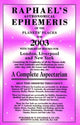 Book cover of: Raphael's Astronomical Ephemeris of the Planets. By: Edwin Raphael