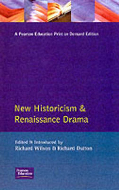 Book cover of: New Historicism and Renaissance Drama