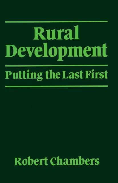 Book cover of: Rural Development. By: R. Chambers