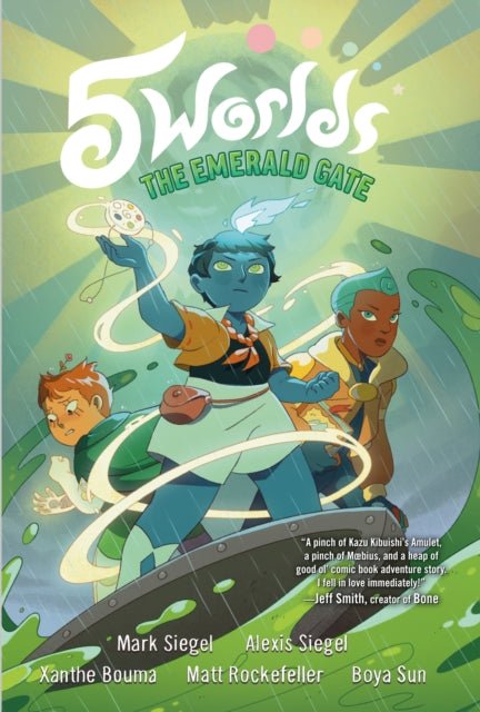 Book cover of: 5 Worlds Book 5: The Emerald Gate. By: Mark Siegel