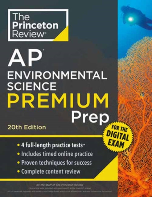 Book cover of: Princeton Review AP Environmental Science Premium Prep, 20th Edition. By: The Princeton The Princeton Review