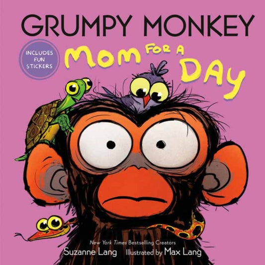 Book cover of: Grumpy Monkey Mom for a Day. By: Suzanne Lang