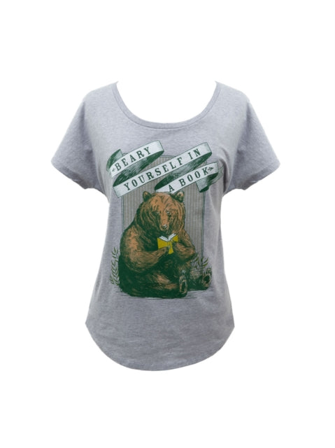 Book cover of: Beary Yourself in a Book Women's Relaxed Fit T-shirt Xxx-large