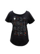 Book cover of: Haruki Murakami Novels Map Women's Relaxed Fit T-shirt Xxx-large
