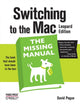 Book cover of: Switching to the Mac. By: David Pogue