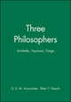 Book cover of: Three Philosophers. By: Anscombe, G. E. M.