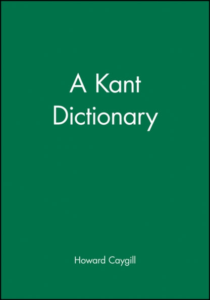 Book cover of: Kant Dictionary