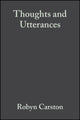 Book cover of: Thoughts and Utterances