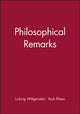 Book cover of: Philosophical Remarks
