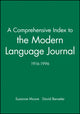 Book cover of: Comprehensive Index to the Modern Language Journal