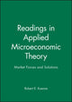 Book cover of: Readings in Applied Microeconomic Theory. By: Robert Kuenne