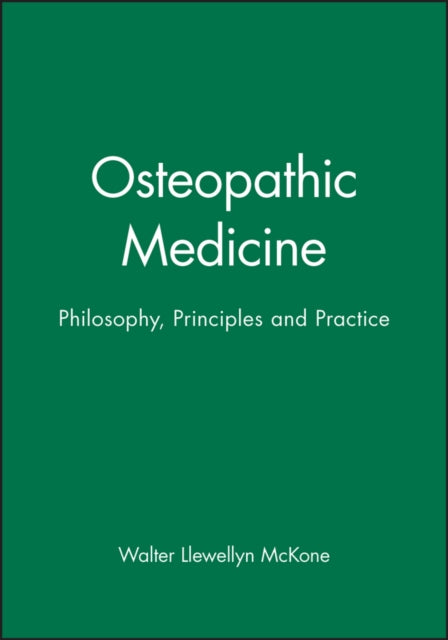 Book cover of: Osteopathic Medicine. By: W. Llewellyn McKone