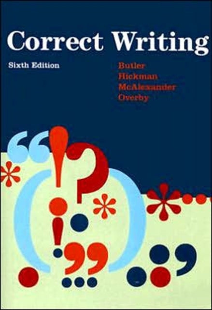 Book cover of: Correct Writing. By: Eugenia Butler        