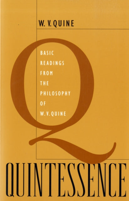 Book cover of: Quintessence. By: Willard Van Orman Quine