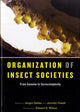 Book cover of: Organization of Insect Societies