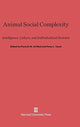 Book cover of: Animal Social Complexity. By: Frans De Waal