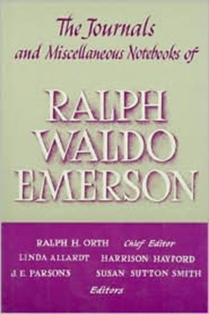 Book cover of: Journals and Miscellaneous Notebooks of Ralph Waldo Emerson. By: Ralph Waldo Emerson