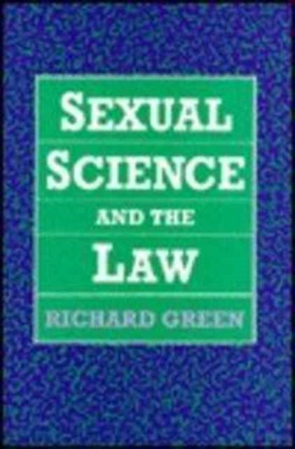 Book cover of: Sexual Science and the Law