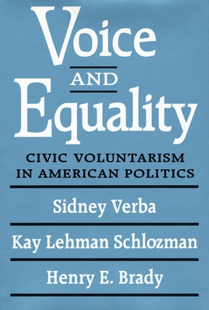 Book cover of: Voice and Equality. By: Sidney Verba