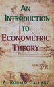 Book cover of: Introduction to Econometric Theory