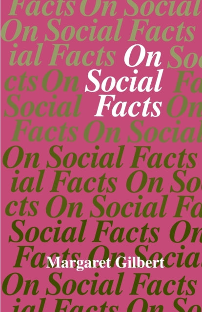 Book cover of: On Social Facts
