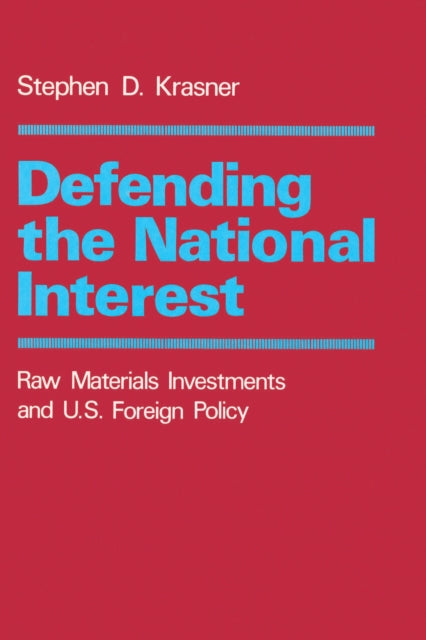 Book cover of: Defending the National Interest