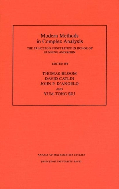Book cover of: Modern Methods in Complex Analysis
