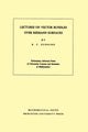 Book cover of: Lectures on Vector Bundles over Riemann Surfaces. By: Robert C. Gunning