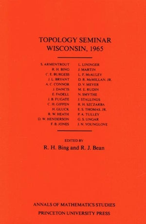 Topology Seminar Wisconsin, 1965