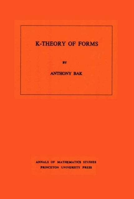 Book cover of: K-Theory of Forms