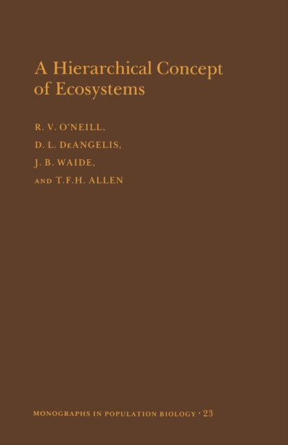Book cover of: Hierarchical Concept of Ecosystems. By: Robert V. O'Neill