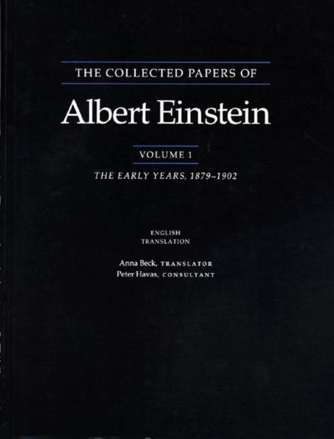 Book cover of: Collected Papers of Albert Einstein, Volume 1 (English)