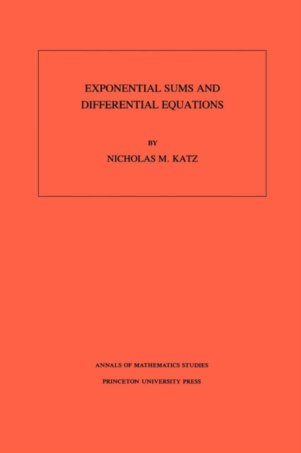 Book cover of: Exponential Sums and Differential Equations