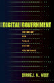 Book cover of: Digital Government. By: Darrell M. West