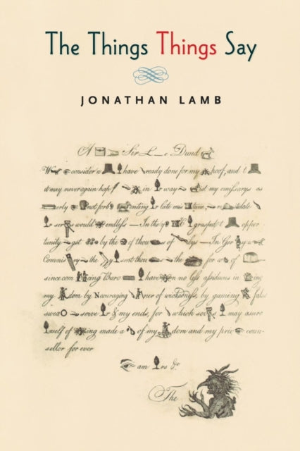 Book cover of: Things Things Say. By: Jonathan Lamb