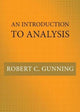 Book cover of: Introduction to Analysis. By: Robert C. Gunning