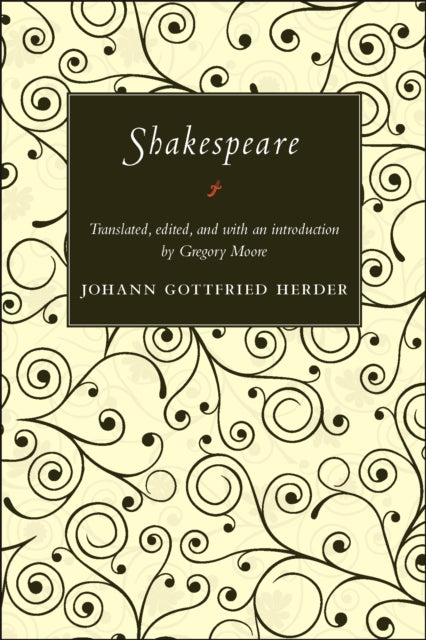 Book cover of: Shakespeare. By: Johann Gottfried Herder
