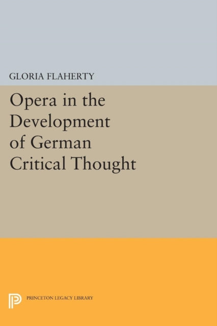 Book cover of: Opera in the Development of German Critical Thought. By: Gloria Flaherty