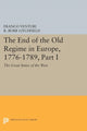 Book cover of: End of the Old Regime in Europe, 1776-1789, Part I. By: Franco Venturi