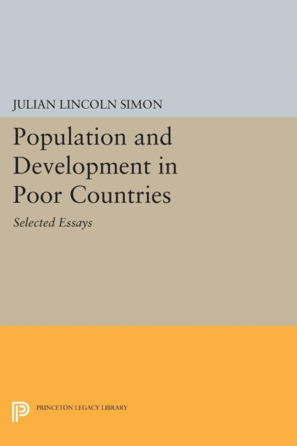 Book cover of: Population and Development in Poor Countries. By: Julian Lincoln Simon