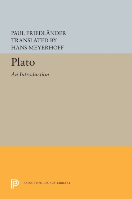 Book cover of: Plato. By: Paul Friedlander