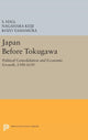 Book cover of: Japan Before Tokugawa. By: S. Hall