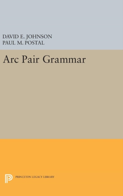 Book cover of: Arc Pair Grammar. By: David E. Johnson