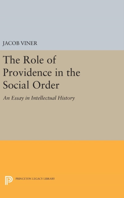 Book cover of: Role of Providence in the Social Order. By: Jacob Viner