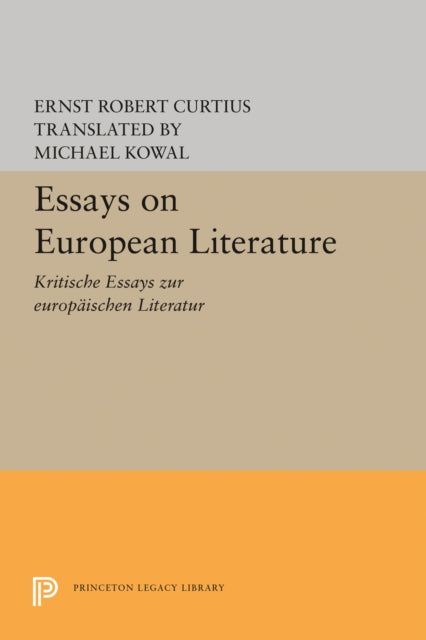 Book cover of: Essays on European Literature. By: Ernst Robert Curtius