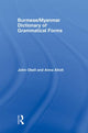 Book cover of: Burmese (Myanmar) Dictionary of Grammatical Forms. By: A. J. Allott