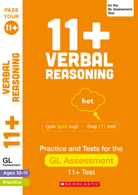Book cover of: 11+ Verbal Reasoning Practice and Test for the GL Assessment Ages 10-11. By: Alison Milford